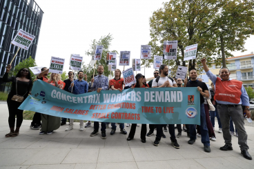 Trabalhadores da Concentrix em greve por melhores condições laborais